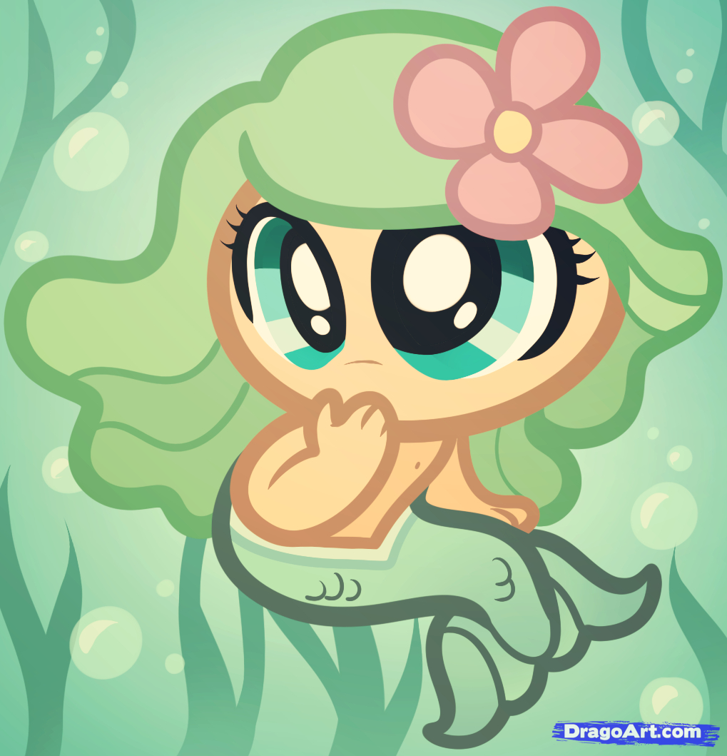 1019x1059 Cartoon Mermaids To Draw How To Draw A Baby Mermaid, Mermaid Girl