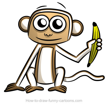 450x442 Monkey Drawings (Sketching + Vector)