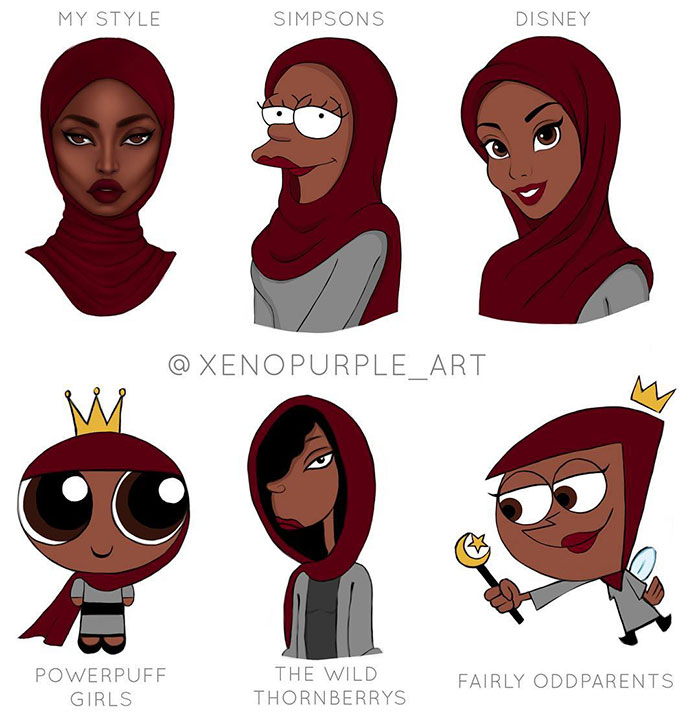 700x713 Reimagine Their Art With Famous Cartoon Styles