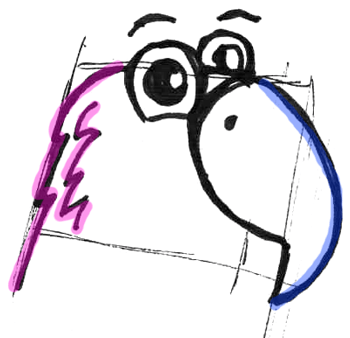 350x338 How To Draw Cartoon Parrots Amp Macaws With Step By Step Drawing