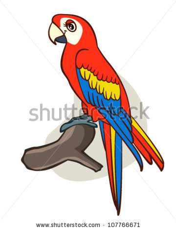360x470 Cartoon Parrot