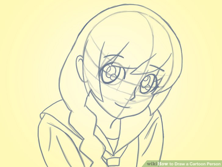 728x546 How To Draw A Cartoon Person 14 Steps (With Pictures)