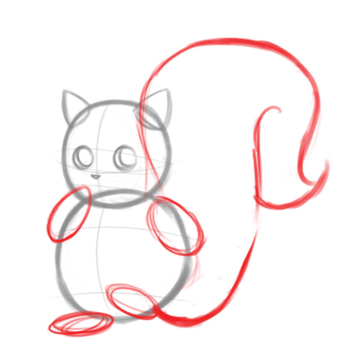 500x500 How To Draw A Cartoon Skunk 6 Steps (With Pictures)