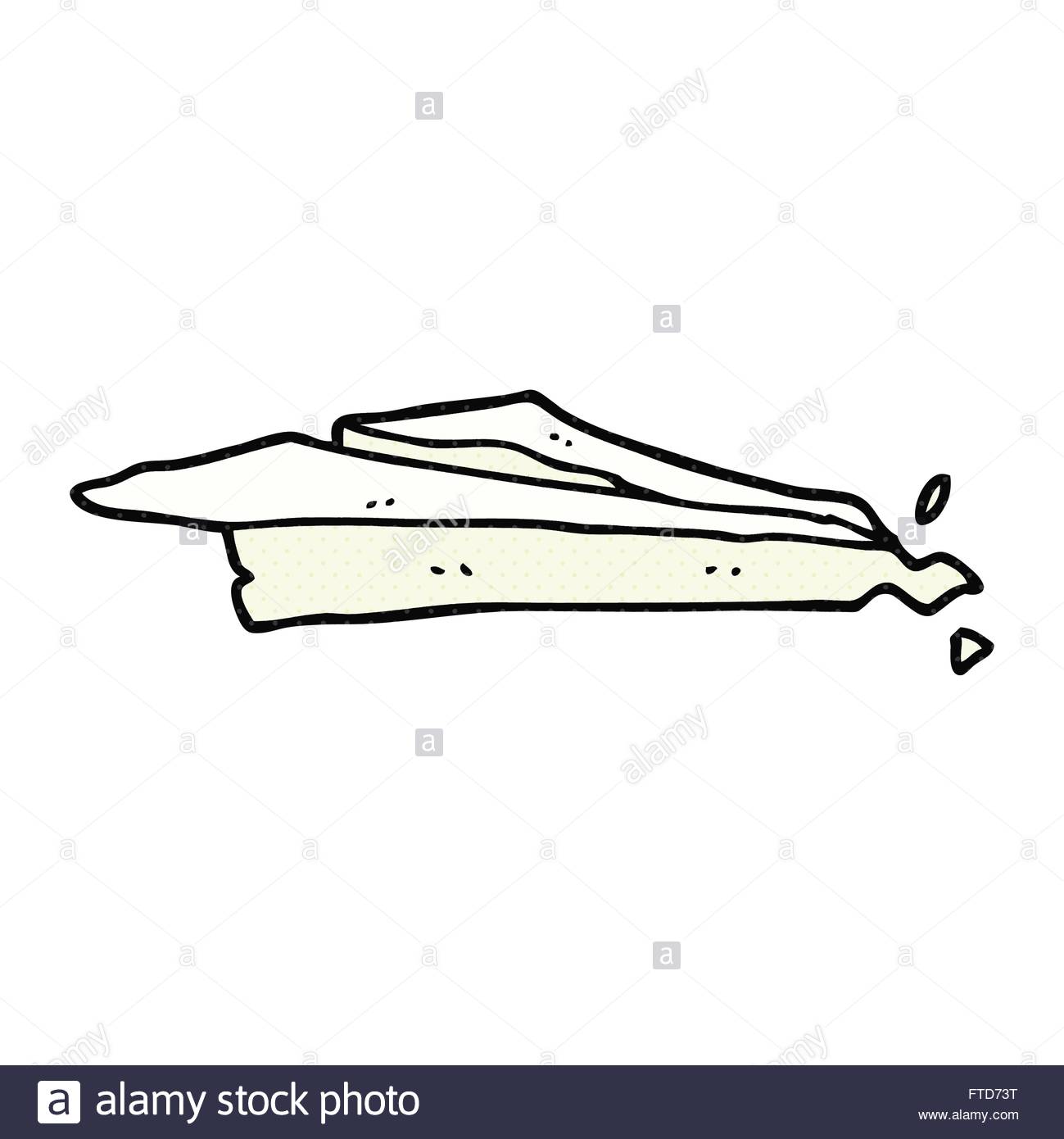 1299x1390 Freehand Drawn Cartoon Crumpled Paper Plane Stock Vector Art