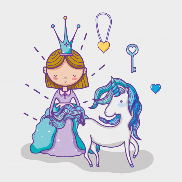 626x626 Little Princess Cute Hand Drawing Cartoon Vector Premium Download