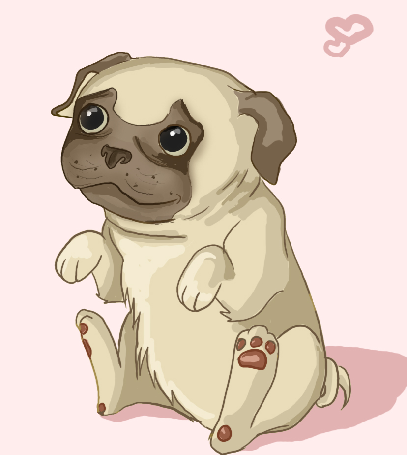 828x924 Pug Chibi By Bapity88 On Kawaiianimal Cutness