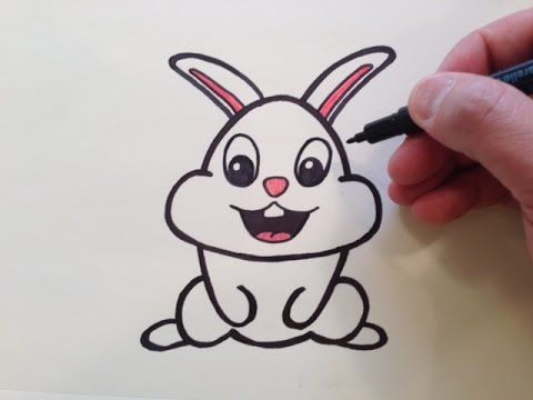 480x360 How To Draw A Cute Cartoon Bunny Rabbit