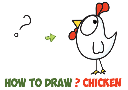 500x354 How To Draw A Rooster Archives