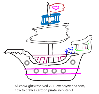340x322 How To Draw A Cartoon Pirate Ship