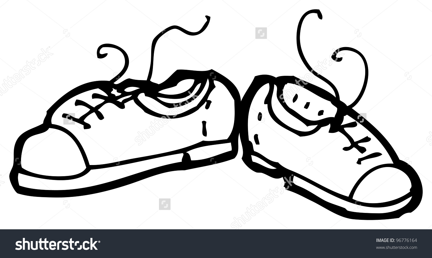 1500x899 Cartoon Shoes Drawing Cartoon Shoes Stock Illustration 96776164