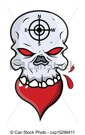 298x470 Heart Eating Skull