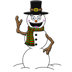 250x250 How To Draw A Snowman