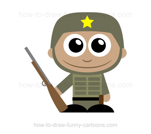 500x445 To Draw A Soldier
