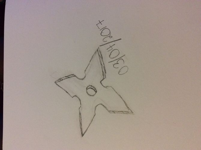 670x500 How To Draw A Ninja Star 14 Steps (With Pictures)