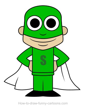 340x445 Superhero Drawing (Sketching + Vector)