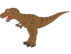 250x192 How To Draw Tyrannosaurus Rex Dinosaur