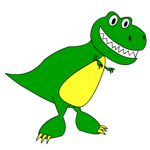 300x300 How To Draw An Easy Cartoon Dinosaur T Rex Learn To Draw