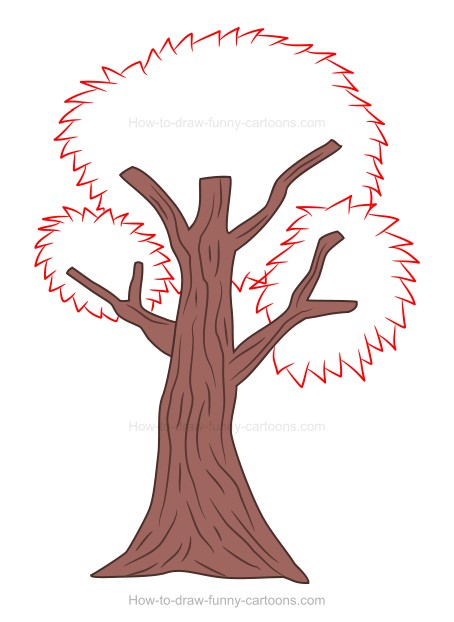 454x622 To Draw A Cartoon Tree