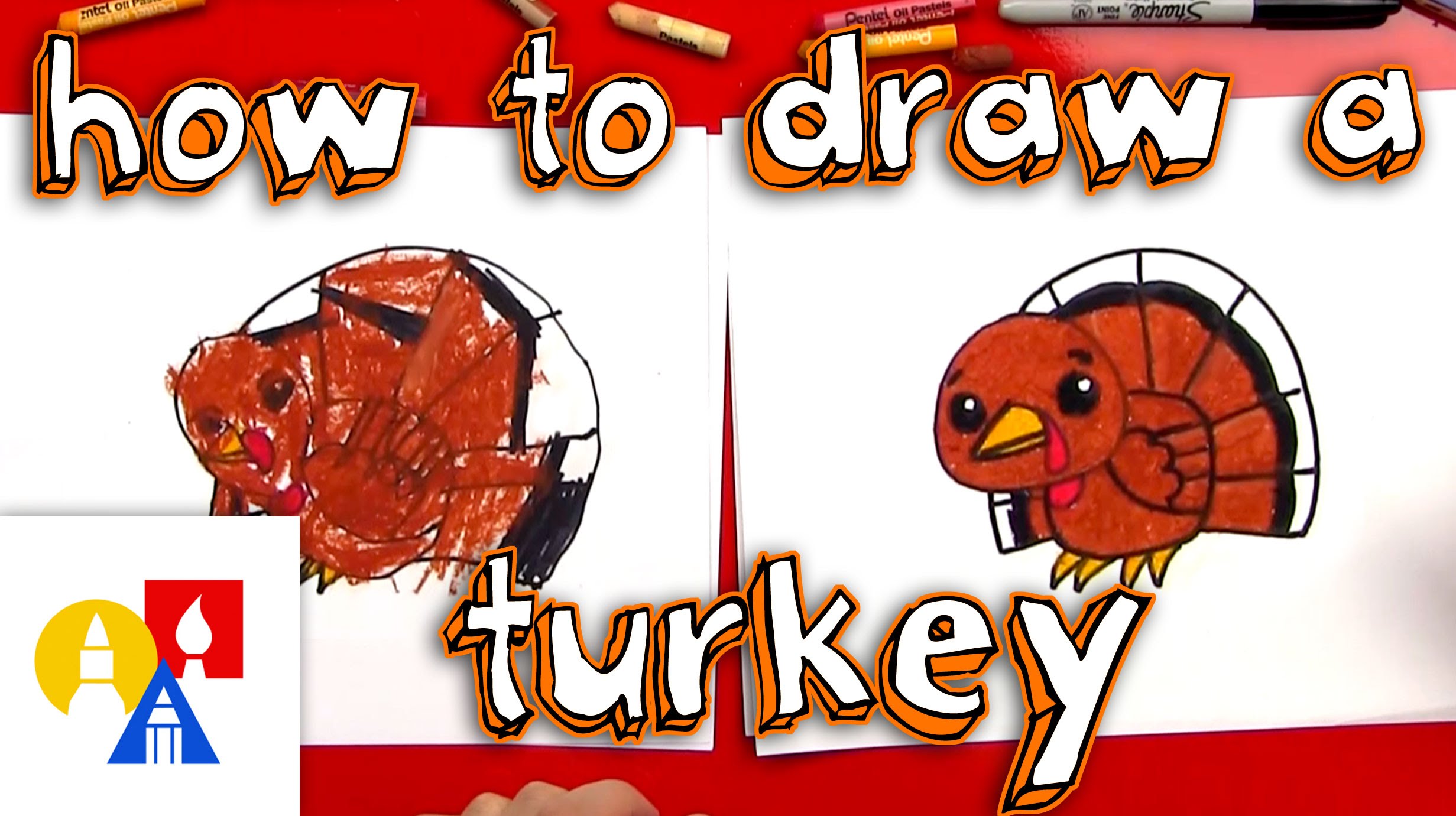 2463x1381 How To Draw A Cartoon Turkey