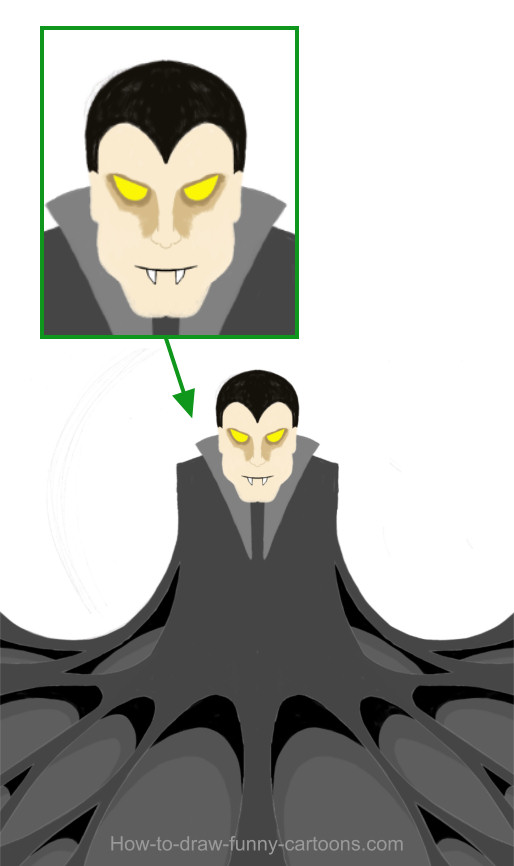 514x866 Vampire Drawing (Cartoon Painting)