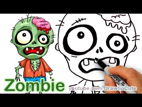 480x360 How To Draw A Zombie Easy