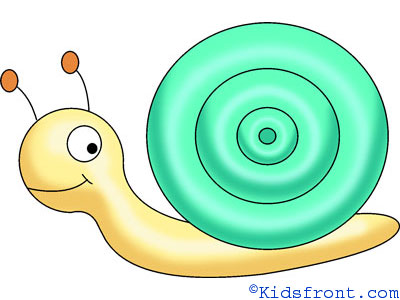 400x300 How To Draw Snell, How To Draw For Kids, How To Draw Step By Step