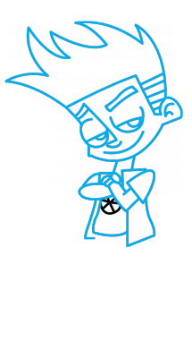 215x382 How To Draw Johnny Test, Cartoons, Easy Step By Step Drawing Tutorial