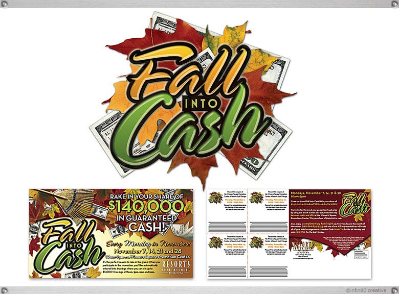 780x576 Resorts] Promo Logo Design For A Cash Prize Drawing Casino Event