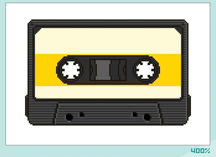 698x509 Photoshop Drawing Learn To Draw A Cassette Pixel Graphic Tutorial