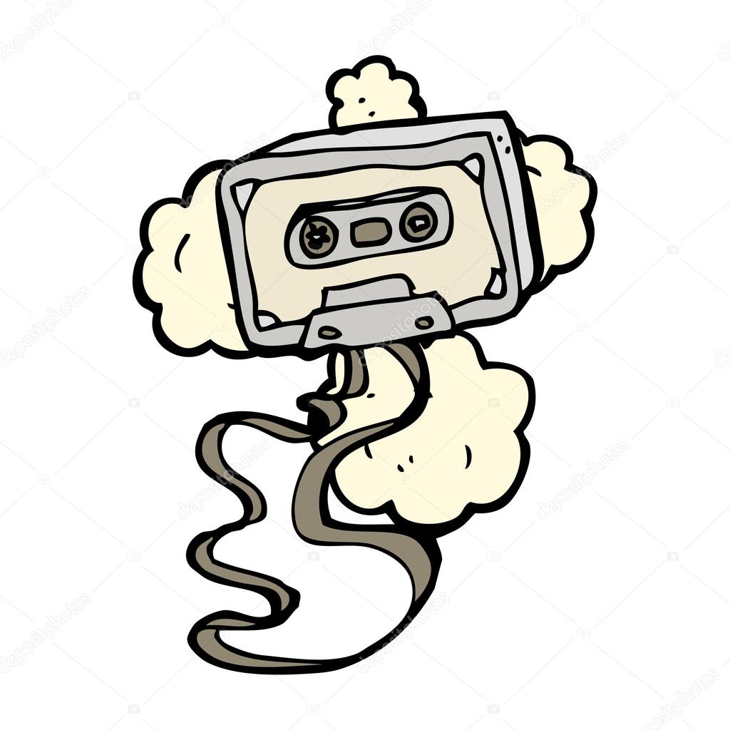 1024x1024 Retro Cassette Tape Drawing Stock Vector Lineartestpilot