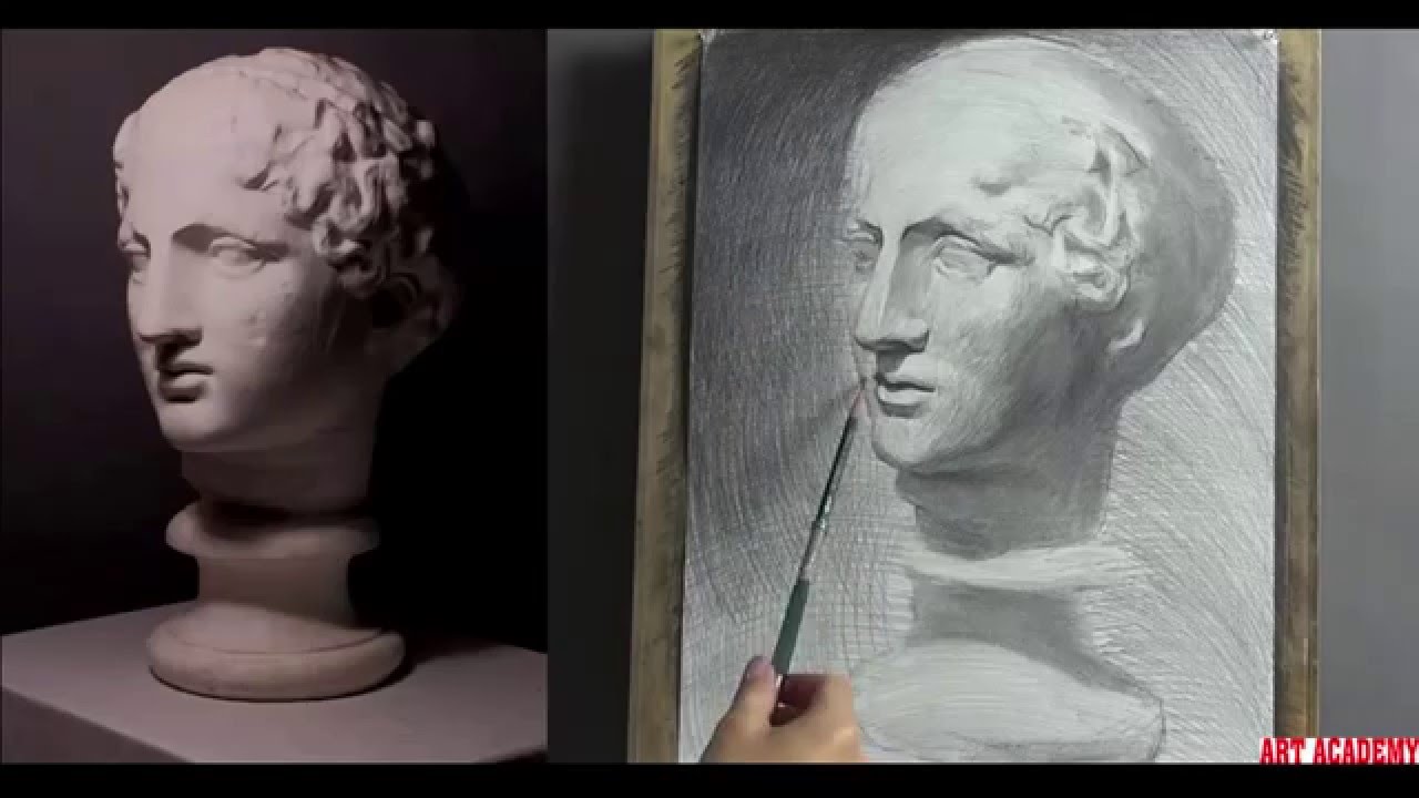 1280x720 Plaster Cast Drawing Tutorial