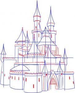 243x302 How To Draw A Medieval Castle Step 3 Schkize