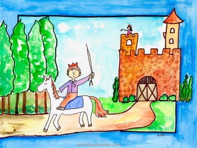 400x300 Princess Hall Castle Wall Mural