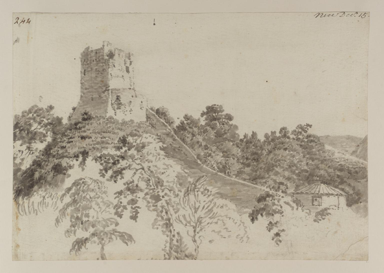 1536x1094 Nice. A Tower On A Hill. Verso The Same Ruined Castle', Joseph