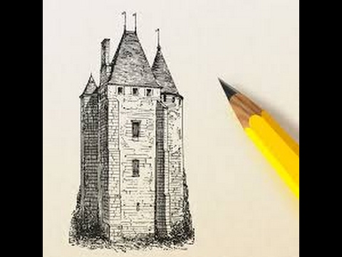 480x360 How To Draw Castle For Kids Step By Step