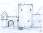 150x116 Castle Wall Drawing
