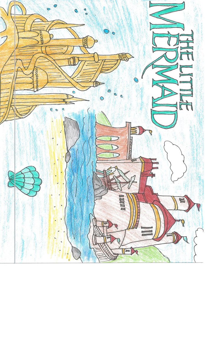 696x1147 Ariel And Eric's Castles Drawing By Julietcapulet432