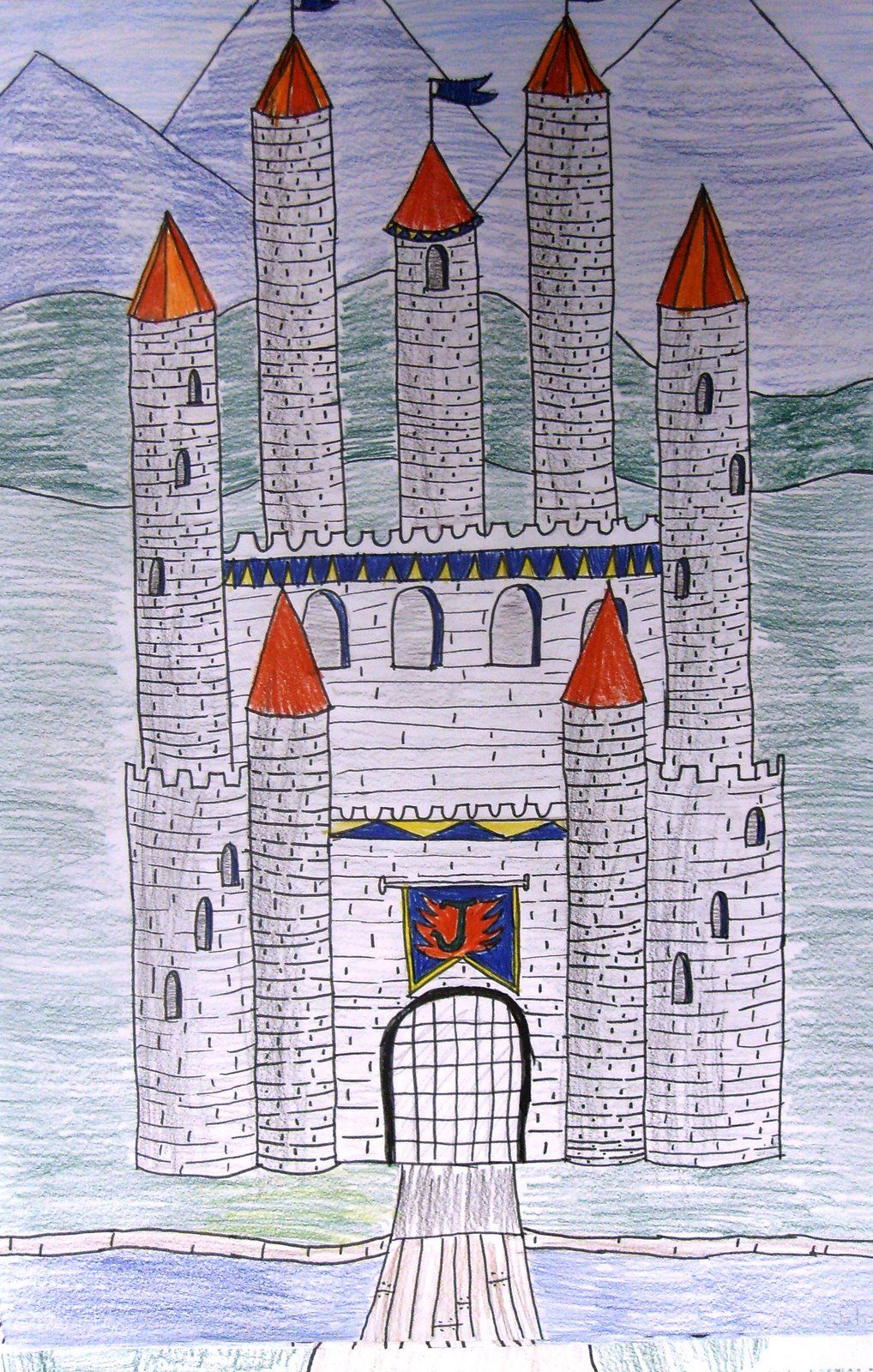 1018x1600 Drawing Castles