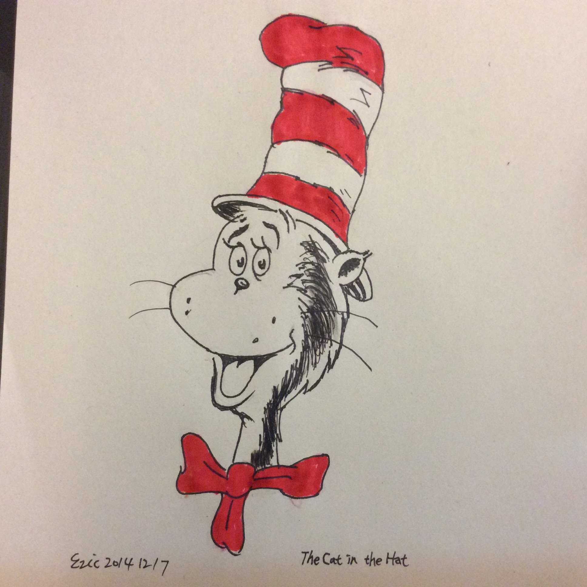 Cat And The Hat Drawing at GetDrawings | Free download