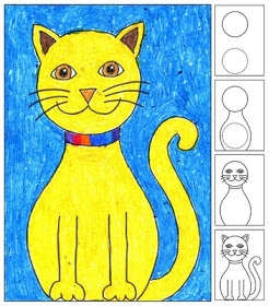 246x280 Art Projects For Kids How To Draw A Cat Art For Dane
