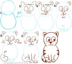 236x212 How To Draw A Cat Cat Drawings Cat, Drawings