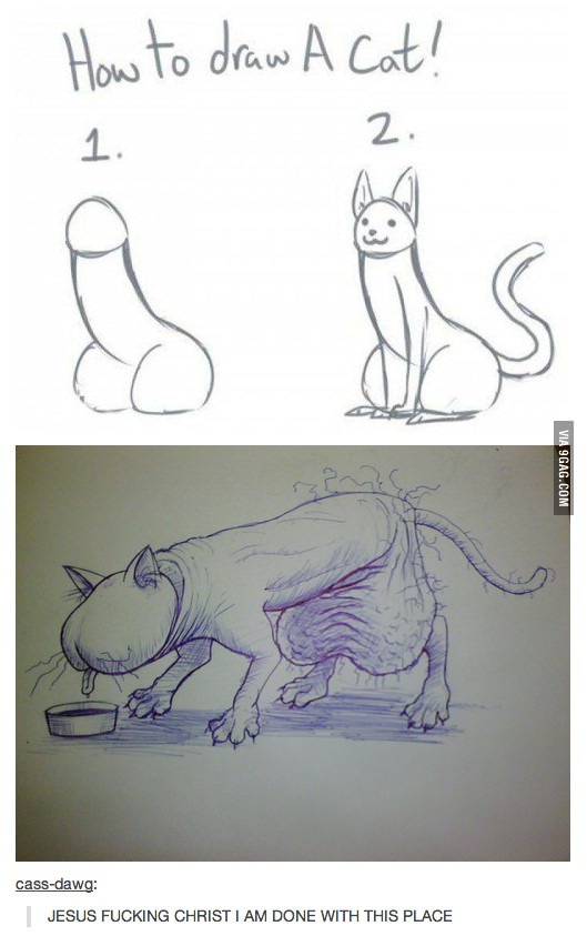 529x843 How To Draw A Cat