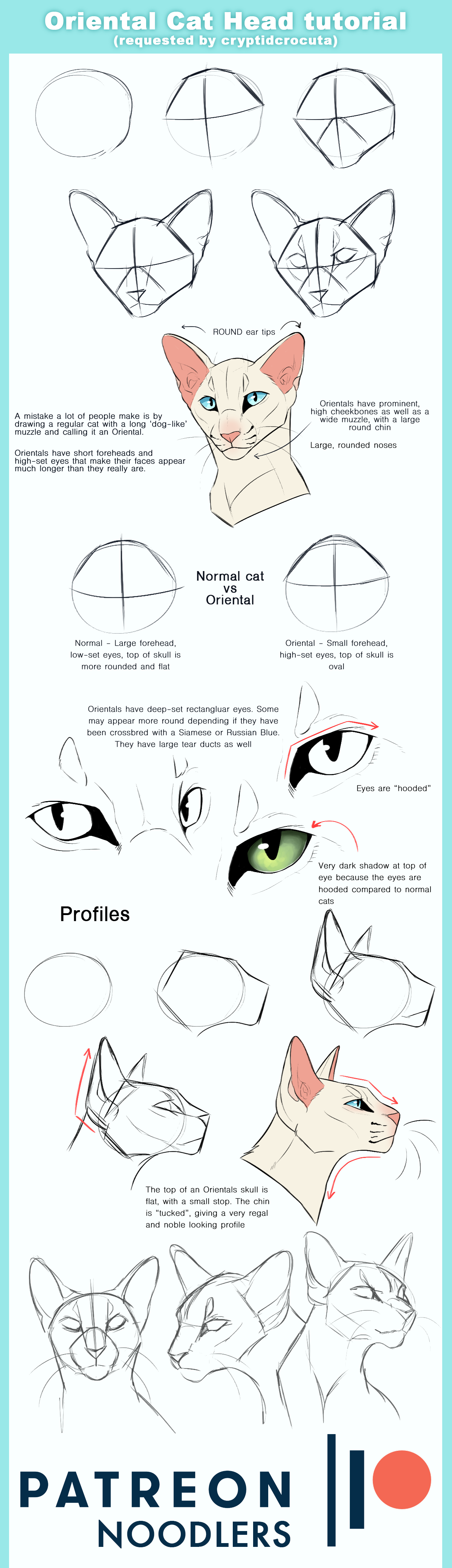 1200x4157 Oriental Cat Head Tutorial By Climbtothestars Tutorials