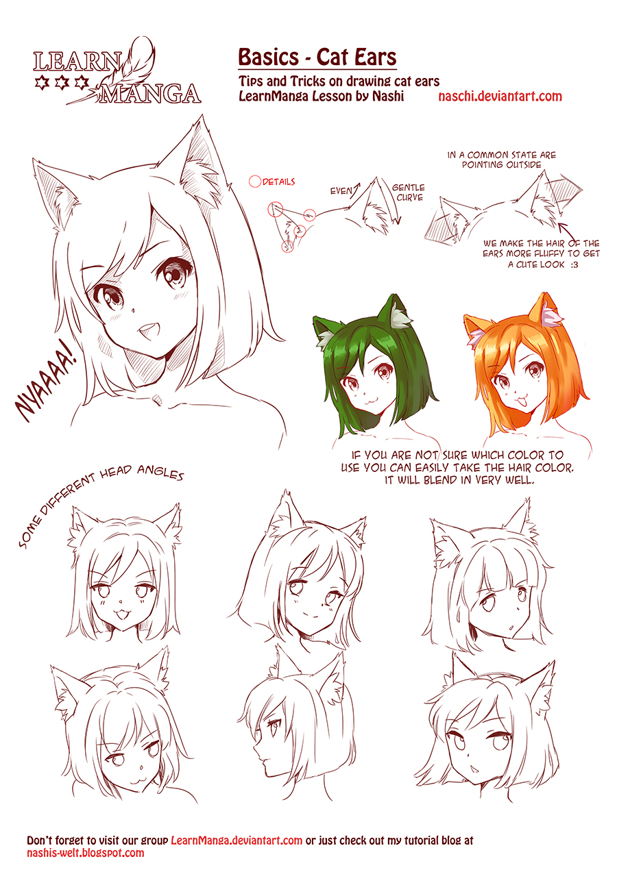 900x1273 Manga Basics Cat Ears By Naschi