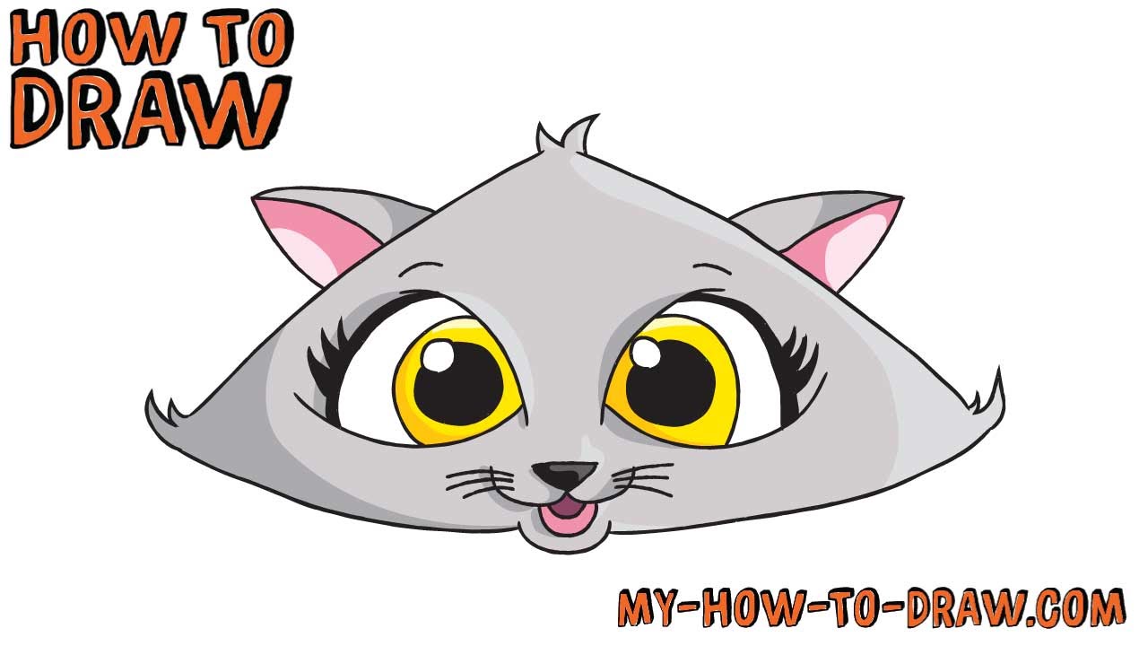 1280x720 How To Draw A Cute Cat Face
