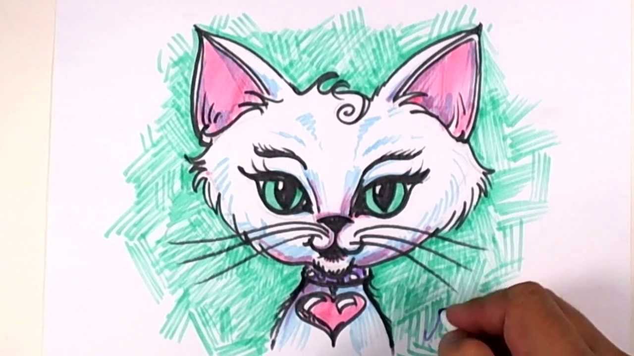 1280x720 Fantasy Cat Drawing Lesson