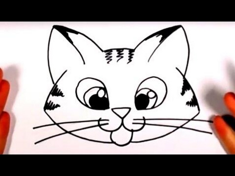 480x360 How To Draw A Cute Kitten Face