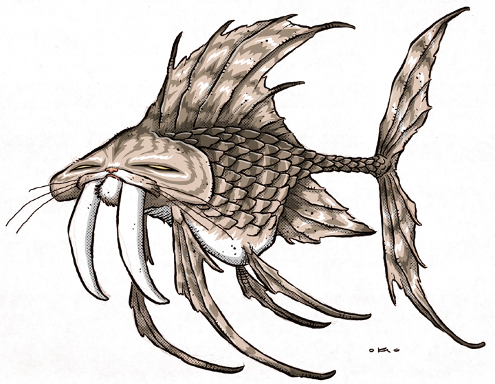 720x559 Sabertooth Alley Catfish By Kennon9