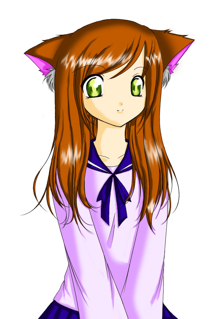 Cat Girl Drawing at GetDrawings | Free download