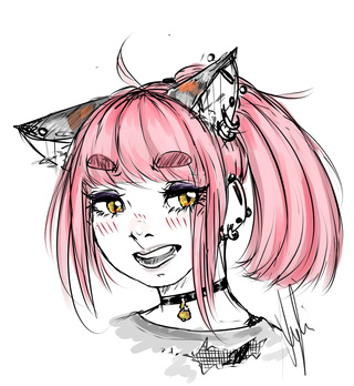 320x348 Cat Drawings On Paigeeworld. Pictures Of Cat